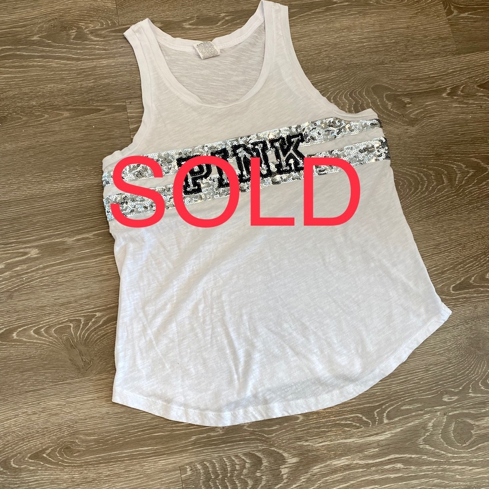 ❌❌ SOLD❌❌ VS Pink sequin tank top